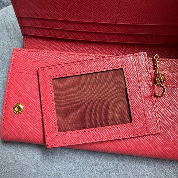 Prada Pink Wallet w/ ID Chain - Picture 6 of 12